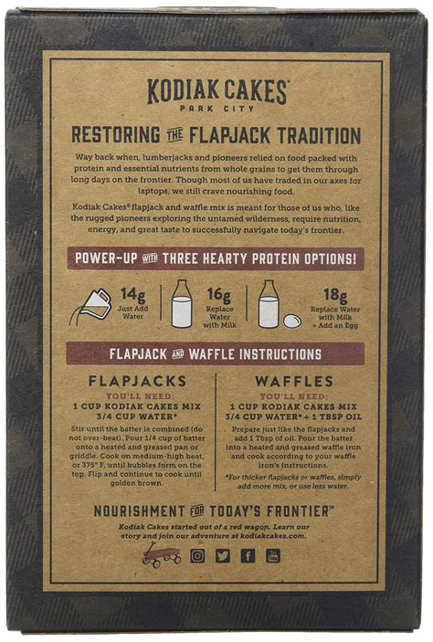 Kodiak Cakes Pancake Recipe On Box Bryont Rugs And Livings