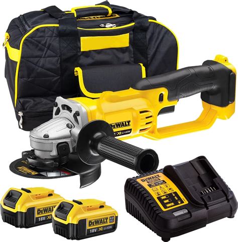 Dewalt Dcg N V Li Ion Mm Angle Grinder With X Ah Dcb