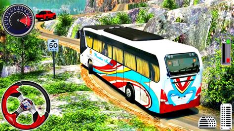 Indian Uphill Offroad Bus Simulator Indian Mountain Bus Coach Bus Mud