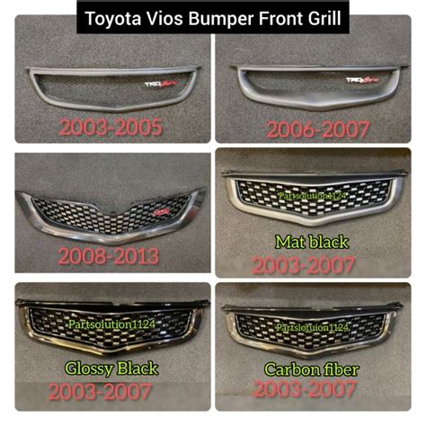 Toyota Vios Front Grill Model Shopee Philippines