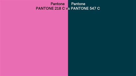 Pantone 218 C Vs Pantone 547 C Side By Side Comparison