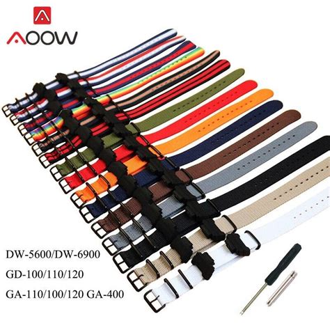 NATO Nylon Strap Watchband for G-Shock GA-110 120 GA-400 GD-100 DW-5600