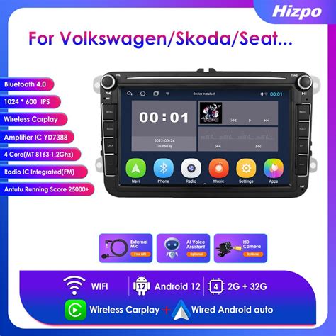 Hizpo Android Din Voor Vw Volkswagen Golf Polo Tiguan Passat