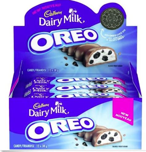 Oreo Milk chocolate bar with Oreo, Dairy Milk 38 G from Canada, 8 bars ...