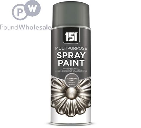 Wholesale 151 Multipurpose Gun Metal Grey Metallic Spray Paint 400ml