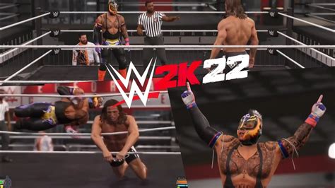 WWE 2k22 Gameplay Tutorial Rey Mysterio Vs Matt Riddle YouTube