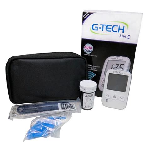 Kit Medidor Glicose Lite Smart Completo Bluetooth G Tech Casas Bahia