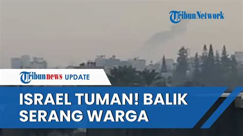 PENAMPAKAN Langit Mencekam Usai Israel Hamas War Suara Tembakan Dan