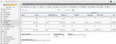 Cara Menambah Menghapus Dan Mengedit Table Pada Database Phpmyadmin