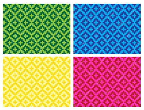 Premium Vector Flat Colorful Beautiful Decorative Ethnic Woven