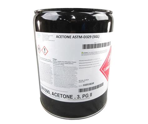 Military Specification O A 51 Acetone 5 Gallons