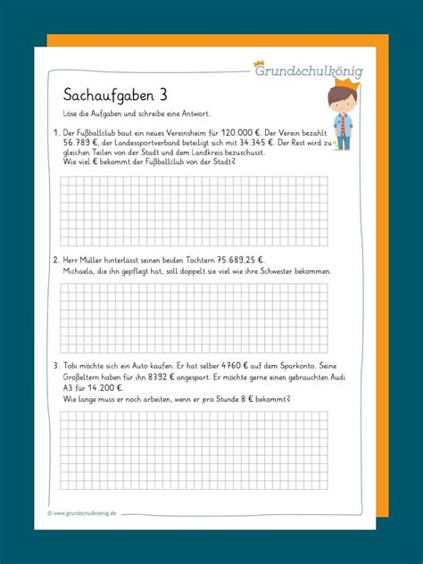 Sachaufgaben Gemischte Aufgaben Nachhilfe Mathe Klassenarbeiten