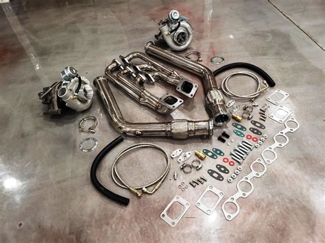 FOR 94-04 Ford Mustang TWIN TURBO T3T4 Turbocharger Kit 3.8 V6 Custom ...