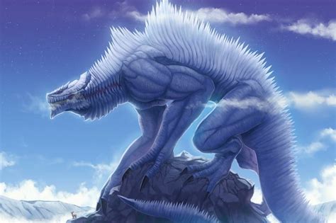 Snow Ice And Frost Dragons Fantasy Monster Fantasy Creatures