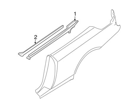 Genuine BMW 51 37 7 119 098 Belt Molding FREE Shipping On Most