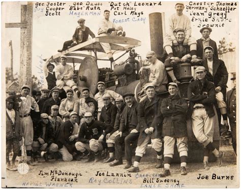 Hake S 1915 BOSTON RED SOX SPRING TRAINING PHOTO WITH BABE RUTH IN