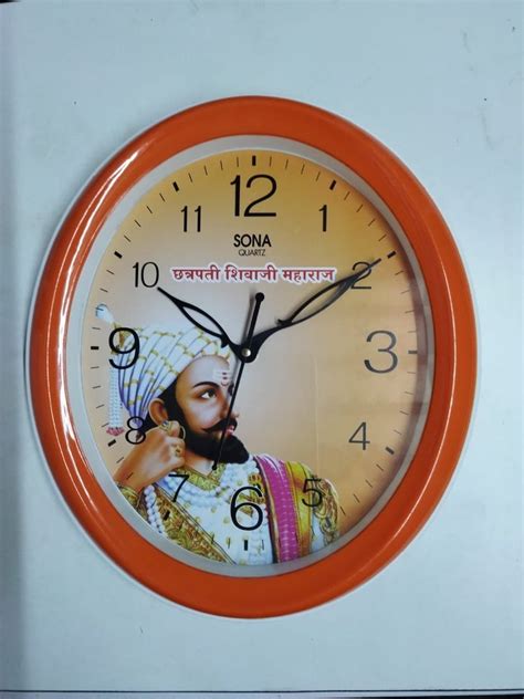 Sona Quartz Analog Traditional Religious Round Wall Clock For Home