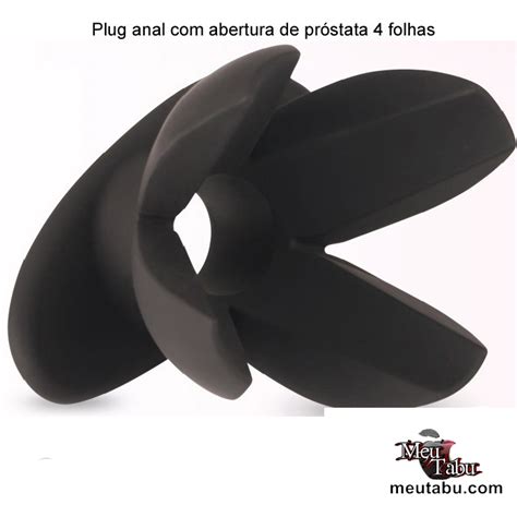 Plug anal abertura de próstata 4 folhas MeuTabu