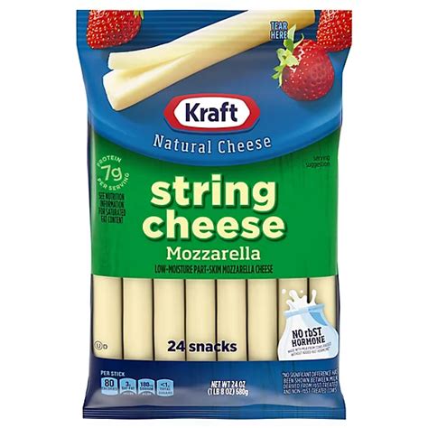 Kraft String Cheese Mozzarella Cheese Snacks Sticks 24 Count Safeway