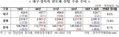 대구경북 반도체 수출전략 시스템반도체 로 차별화시 충분히 수도권과 경쟁력 있어 영남일보 사람과 지역의 가치를 생각합니다