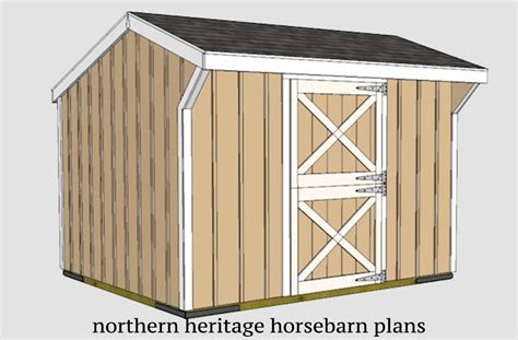 Small Horse Barn Plans – Northern Heritage Horsebarn Plans