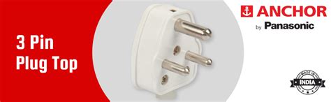 Anchor By Panasonic 6a 3 Pin Plug Top 240v White Pack Of 4 38626