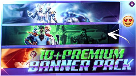 10 PREMIUM FREE FIRE BANNER PACK VIJAY GFX YouTube