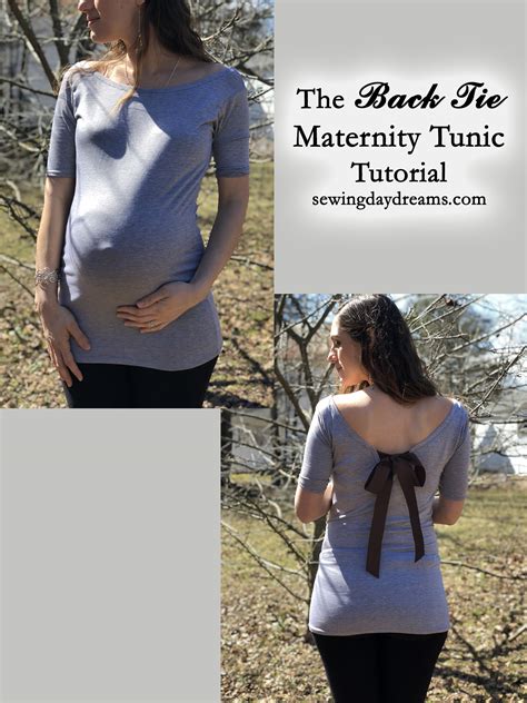 Diy The Back Tie Maternity Tunic Tutorial Sewing Daydreams