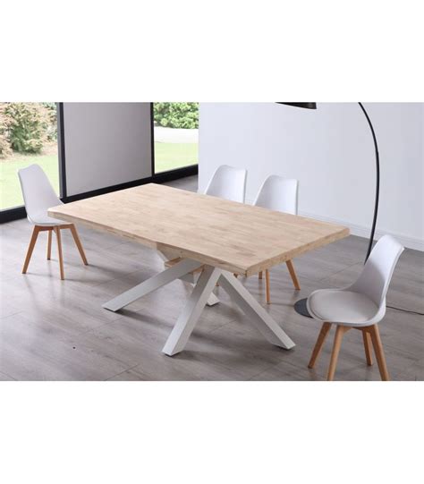 Mesa Comedor Xena Roble Nordish Blanco X Factormueble