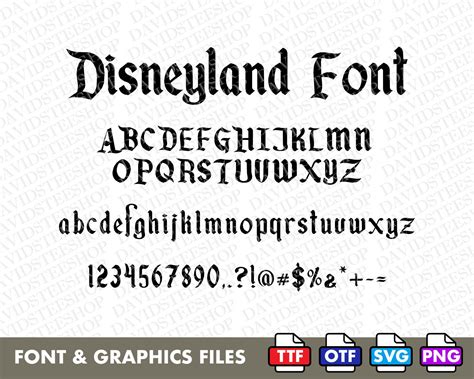 Walt Disney World Font