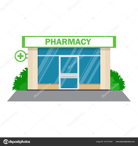 Facade Pharmacy Store With A Signboard Stock Vector Image By ©makc76