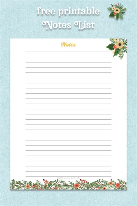 Free Printable To Do List And Notes