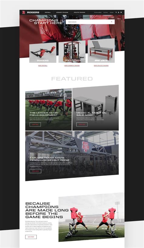 Rogers Athletic Launches New ECommerce Website Efelle Creative