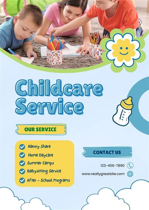 Free Custom Printable Daycare Flyer Templates Canva