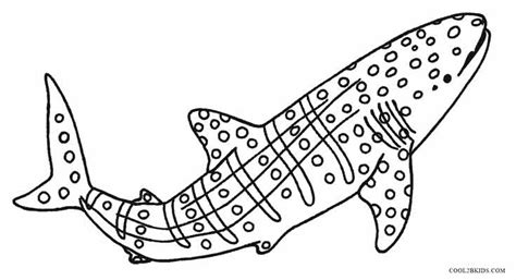 Whale shark coloring pages