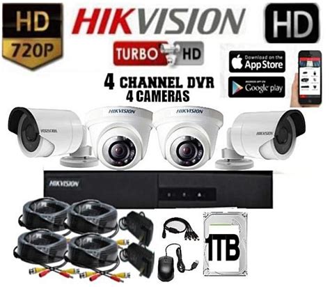 4 Camera 1MP Hikvision Pakage With 2 X DS 2CE56C0T IRP 2 X DS 2CE16C0T