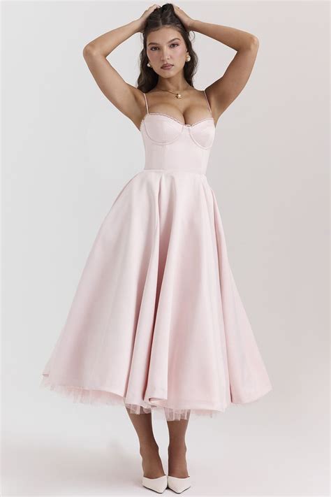 Clothing Midi Dresses Mademoiselle Ballerina Pink Corset Sundress