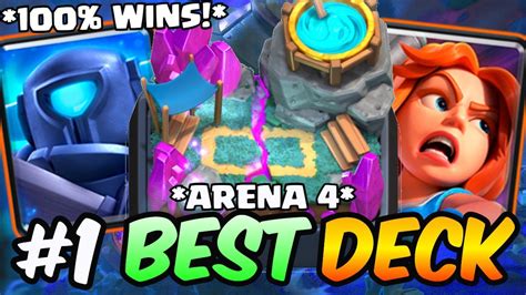 NEW 1 BEST DECK TO BEAT ARENA 4 IN CLASH ROYALE 2023 YouTube