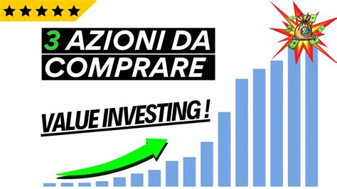 Value Investing Azioni Sottovalutate Da Comprare Youtube