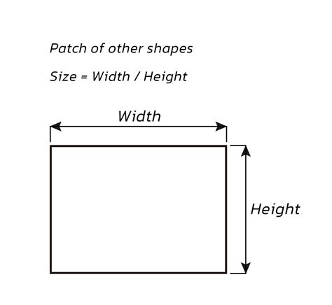 How To Measure Patches Size Hsinruey Embroidery Co Ltd