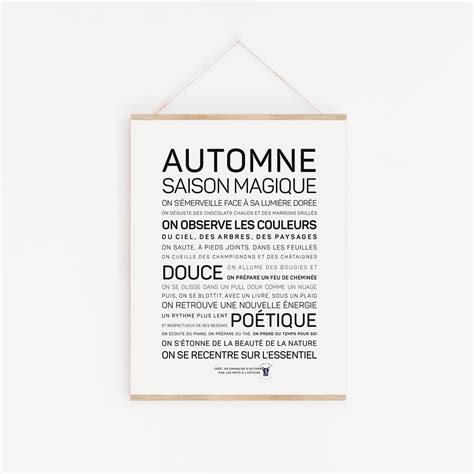 Affiche Automne Mot Magique Les Mots L Affiche