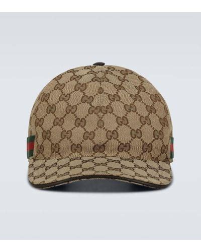 Gucci Original Gg Canvas Hats For Men Lyst