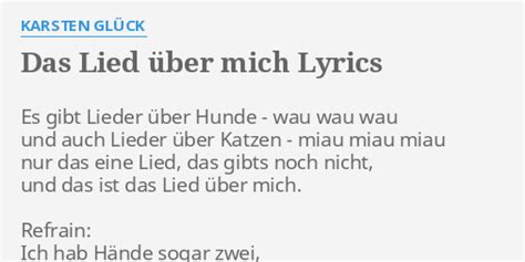 Es Gibt Lieder über Hunde Wau Wau Wau Und Auch Lieder über Katzen