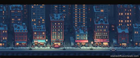 2d Top Down City Sprite Sheet Stable Diffusion Online