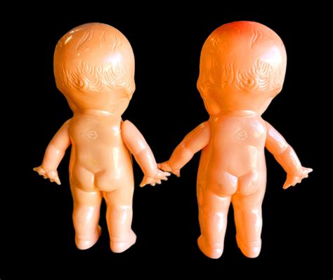 Two Twinsies Antique Irwin Celluloid Kewpie Dolls Two Hard Plastic Kewpie Dolls Etsy