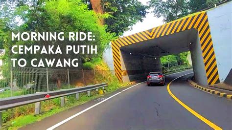 morning drive  jakartas  city toll road cempaka putih