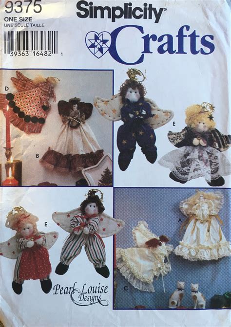 Simplicity 9375 Craft Pattern Vintage Uncut Etsy Craft Patterns