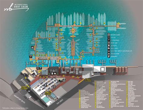 Map For The Newport Beach International Boat Show 2024