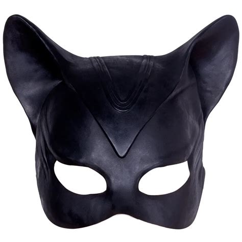 Sexy Cat Woman Selina Kyle Latex Mask Superhero Cozzie