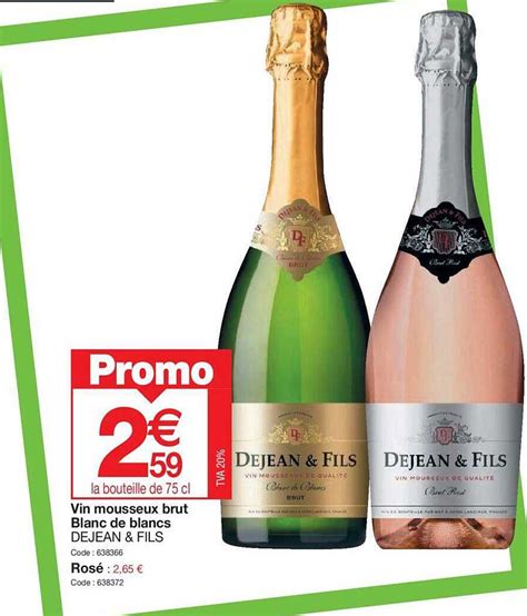 Promo Vin Mousseux Brut Blanc De Blancs Chez Promocash ICatalogue Fr